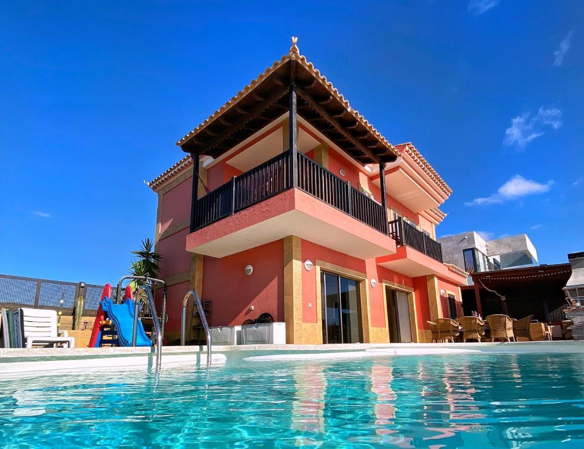 Luxury 5 Star Villa Violetta With Amazing Sea View, Jacuzzi And Heated Pool San Agustín Buitenkant foto