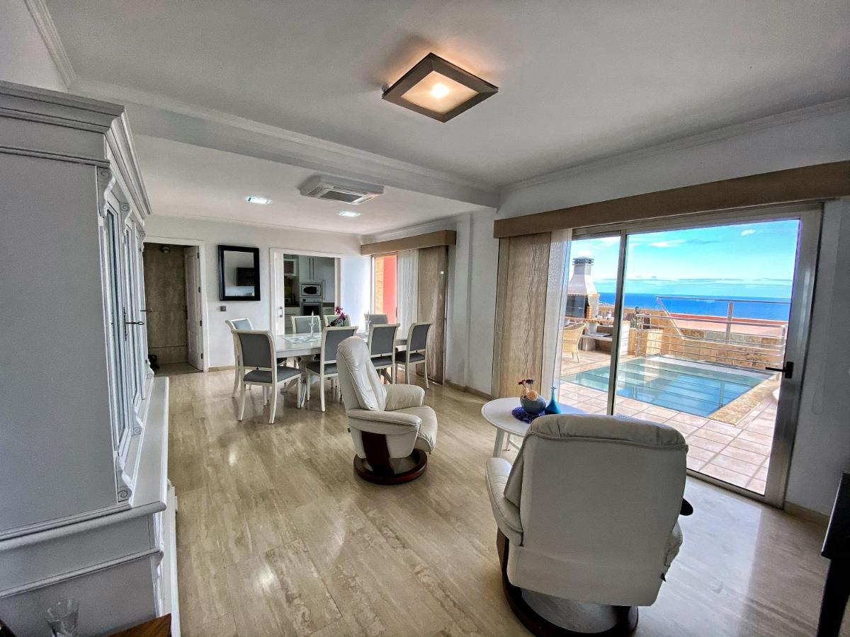 Luxury 5 Star Villa Violetta With Amazing Sea View, Jacuzzi And Heated Pool San Agustín Buitenkant foto