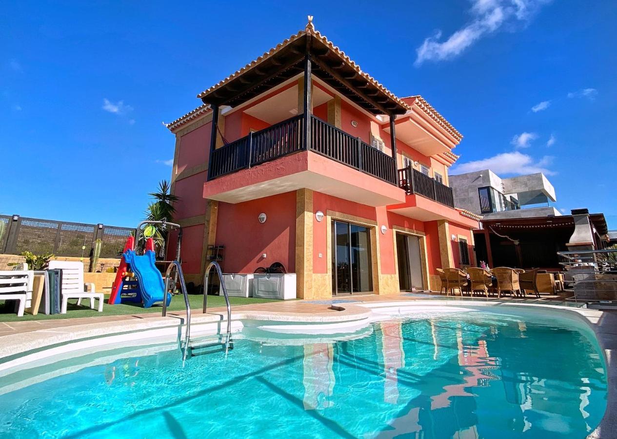 Luxury 5 Star Villa Violetta With Amazing Sea View, Jacuzzi And Heated Pool San Agustín Buitenkant foto