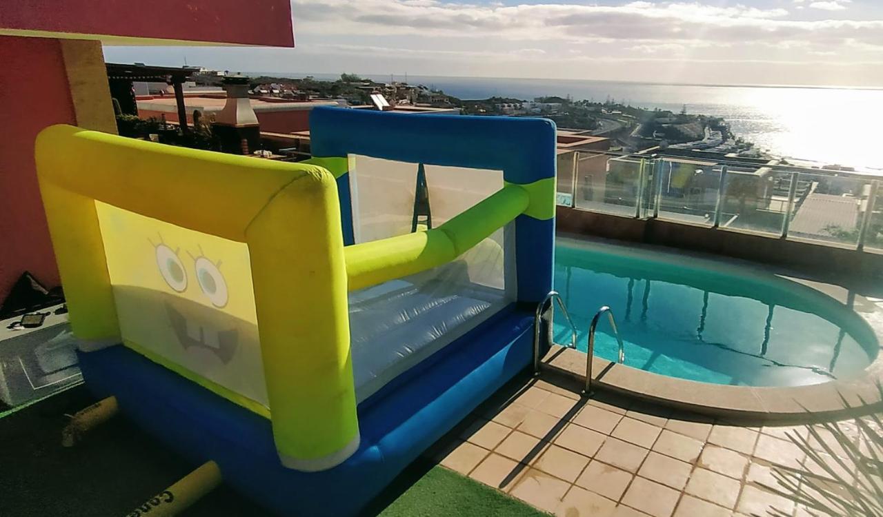 Luxury 5 Star Villa Violetta With Amazing Sea View, Jacuzzi And Heated Pool San Agustín Buitenkant foto