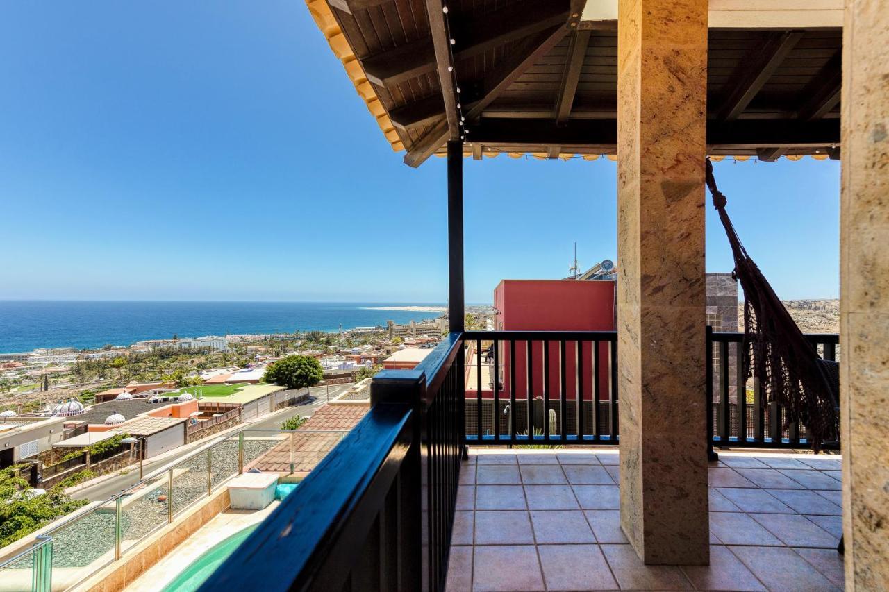 Luxury 5 Star Villa Violetta With Amazing Sea View, Jacuzzi And Heated Pool San Agustín Buitenkant foto