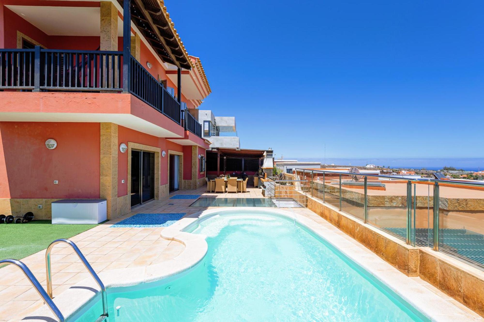 Luxury 5 Star Villa Violetta With Amazing Sea View, Jacuzzi And Heated Pool San Agustín Buitenkant foto